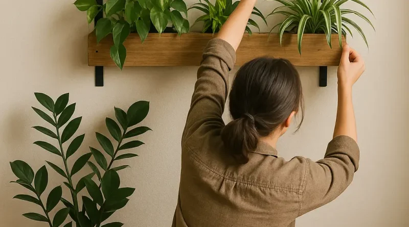 como montar um jardim vertical dentro de casa