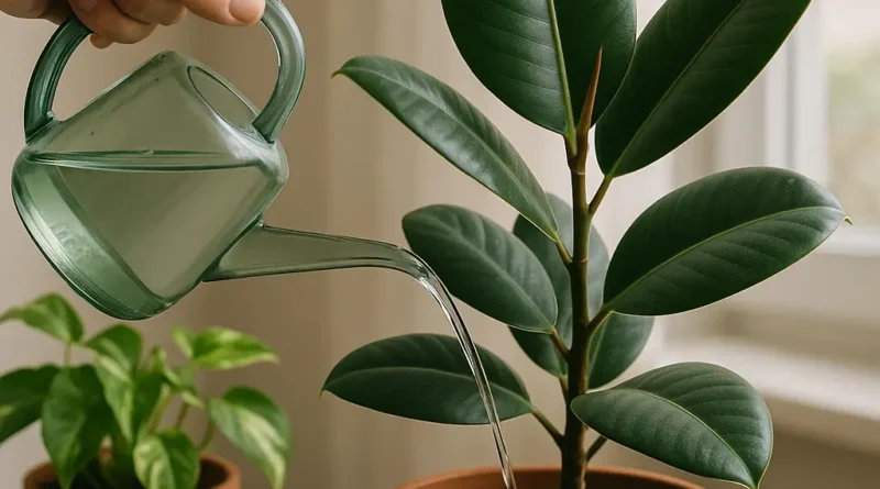 como regar correctamente plantas de interior