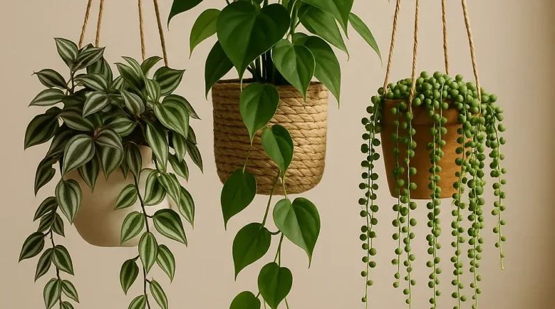 plantas de interior pendentes
